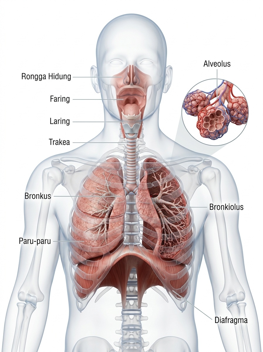 Diagram Sistem Pernapasan Manusia